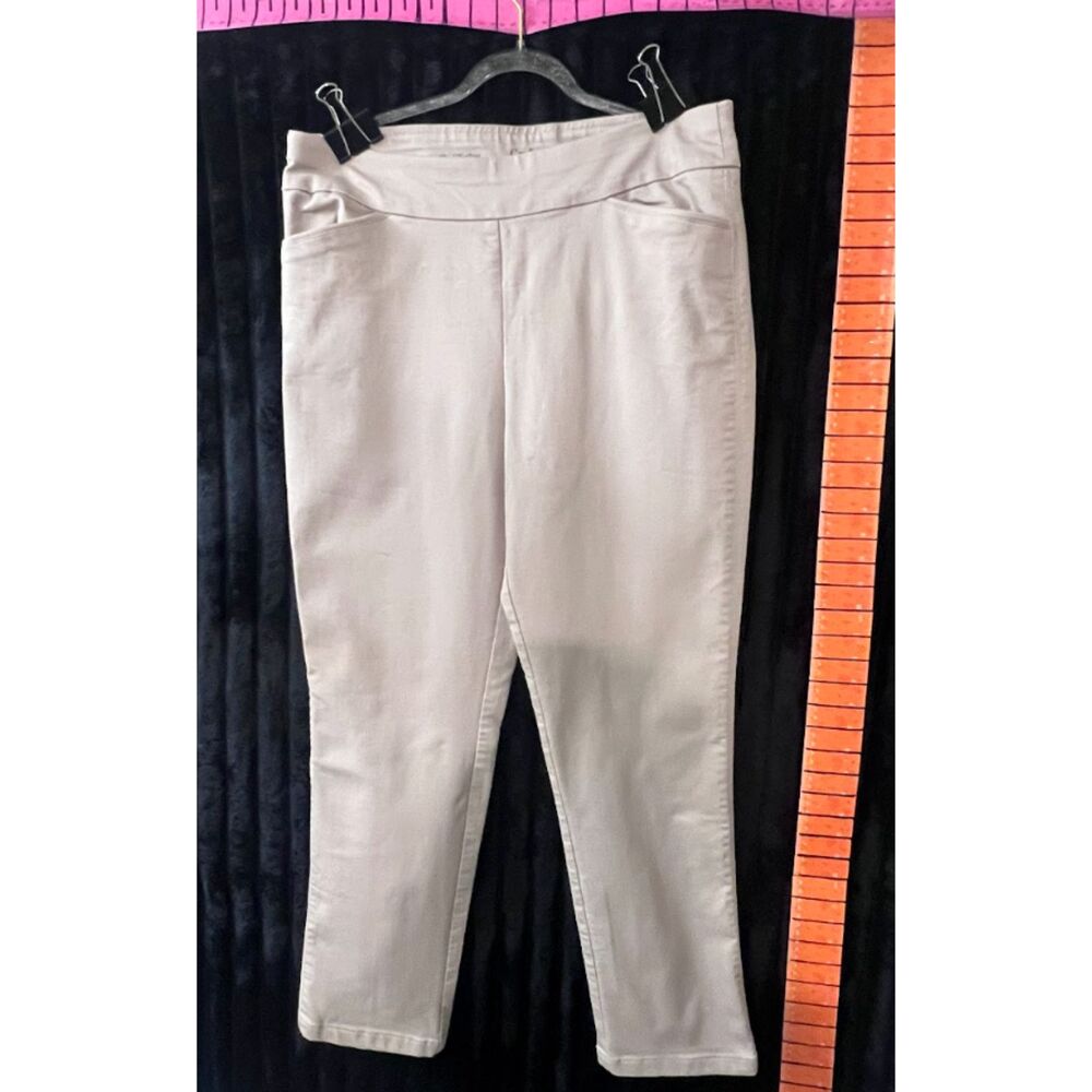 Croft & Barrow Women’s 14 Regular Effortless Stretch Pants Beige Straight Leg